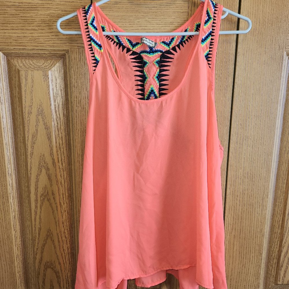 Electric Orange Tank top by Eyeshadow, in size L